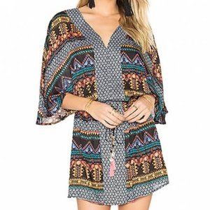 Seafolly Spice Temple Bead Folk Kaftan (XS) NEW